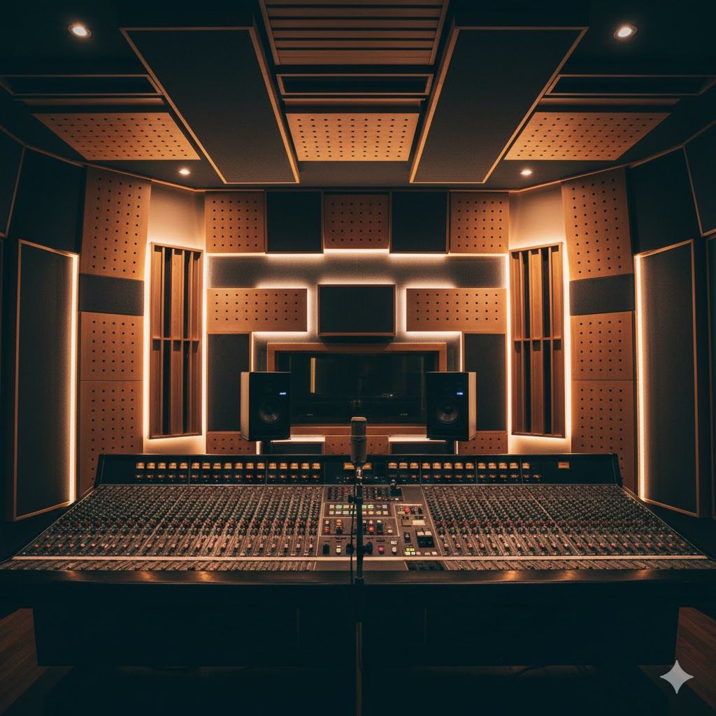 Заказ акустических панелей индивидуального размера для студии звукозаписи